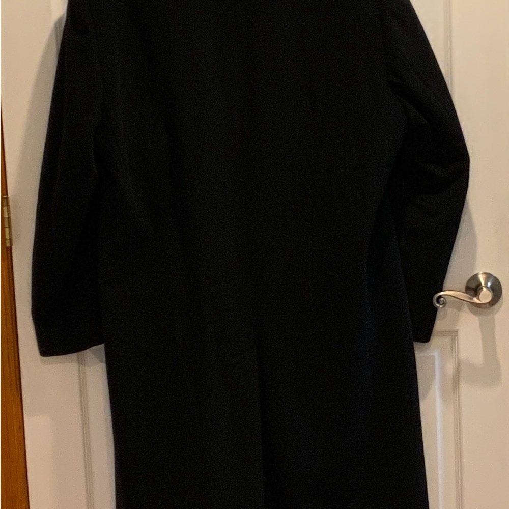 Lauren Ralph Lauren Black Wool Blend Coat